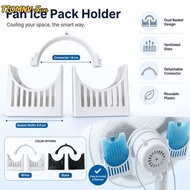 TIOMNV56H4 Fan Ice Pack Holder, Simple Design Vertical Mount Fan Ice Box Bracket, Ice Pack Excluded 