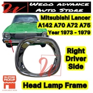 Mitsubishi Lancer A142 A70 A72 A75 Head Lamp Rim Trim Cover Chrome 1973 - 1979 New Right Driver Side