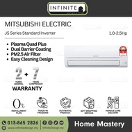 Mitsubishi Electric JS Series Standard Inverter Air Conditioner 1.0/1.5/2.0/2.5Hp
