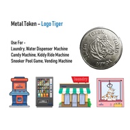 Laundry/Dobi Vending Machine/ Game - Metal Token Tiger/ token harimau