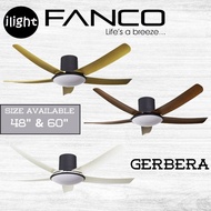 FANCO GERBERA F1359 RC 48 INCHES / 60 INCHES DC MOTOR WITH 5 BLADES CEILING FAN