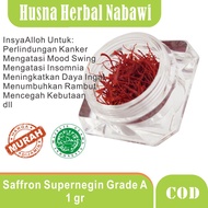 Saffron 1gr SUPERNEGIN (GRADE A +) 100% ORIGINAL Husna Herbal Nabawi