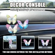 Ornament Car Dashboard Console Cute Moving Decor Mesmerizing Kinetic Butterfly Unique Accessories