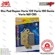 Front disc brake pads kmchp K59 vario 125 K60R K2V vario 150 K59J vario 160 cbs K2S genio K0J oem qu