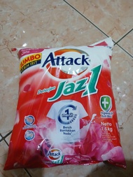 Attack Detergen Jaz1 1.6kg Jazz 1 Detergen Bubuk Cuci pakaian Jumbo