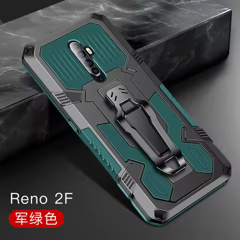 Armor Case For OPPO RENO 2Z 2F Case Shockproof Belt Clip Holster Cover For OPPO RENO 2 Z F Case OPPO