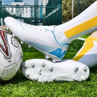 Football Shoes for Male and Female Students Adult Training Artificial Grass Ag Long Spike Non-slip S