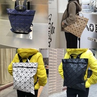 ☍☊☍ Issey Miyake Japanese Issey Miyake Geometric Diamond Backpack Women's College Style School Bag Fashion Casual Backpack Men's Computer Bag Trendy