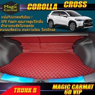 Toyota Corolla Cross 2020-รุ่นปัจจุบัน Trunk B (เฉพาะถาดท้ายรถแบบ B) ถาดท้ายรถ Corolla Cross พรม6D VIP Magic Carmat
