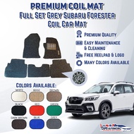 SUBARU FORESTER Premium Customized Single Color Coil Car Mats | Car Floor Mats/Carpets Anti-slip Waterproof