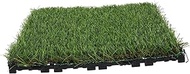 Interlocking Decking Grass Tiles Heavy Duty Fake Grass for Patio Balcony Garden Outdoor Floor Coveri