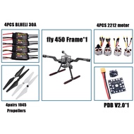 Rctosky Autopilot Drone FLY450 Quadcopter Flip Frame Blheli 30A Esc 2212 Motor Pixhawk 2.4.8 32-Bit