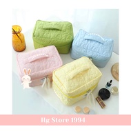 Cosmetic and makeup bag with quilted floral pattern - Hg Store 1994