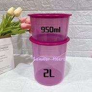 Tupperware One Touch Topper Small 950ml / One Touch Canister Small  2L