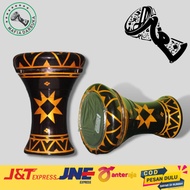 DARBUKA 8 INCH STONE DUMBUK BATIK MOTIF AZ ZAHIR