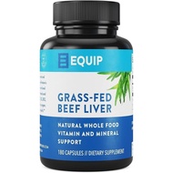 Equip Foods Grass-Fed Beef Liver | Natural Desiccated Beef Liver Supplement | Support Heart Health, 