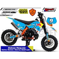 Gazgas 50cc Mini trail Striping Sticker KTM 50cc Full Body/ Requesbebas