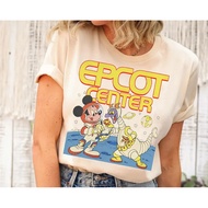 Disney Epcot Vintage T-Shirt Mickey And Dragon Element Astronaut 1982 And Friends Funny