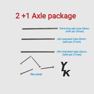 1/64 diecast rim axle adjustable(100set) 3 tube