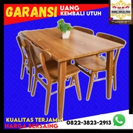 Meja makan jati belanda minimalis bulat ukiran asli jepara asli set 4 6 8 kursi 4 6 8 promo murah mi