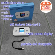 Modified Unlimited mobile sim card pocket wifi router portable battery chargeable LTE CAT4 4G 5G WIRELESS MIFI ROUTER