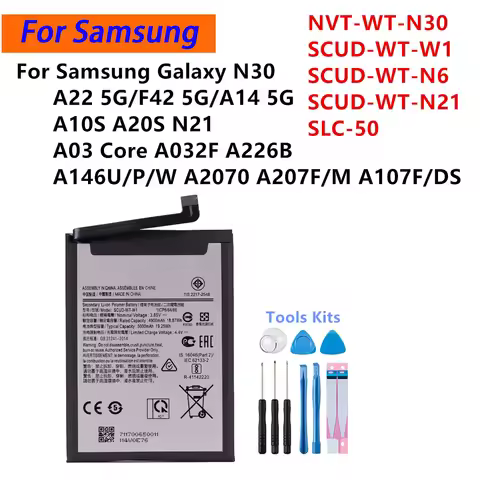 Brand New Battery For Samsung Galaxy A22 5G A226B F42 5G A14 5G N30 N21 A10S A20S A2070 Honor Holly 