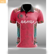 U004 Batik Songket Sublimation Tshirt / Microfiber Jersey / Malaysia Tshirt Jersey 2