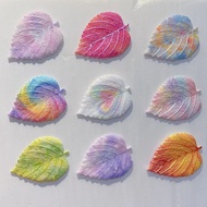 Fluorescent Leaves Luminous Leaves Small Ornaments Colorful Flashing Night Ornaments Fluorescent Lea