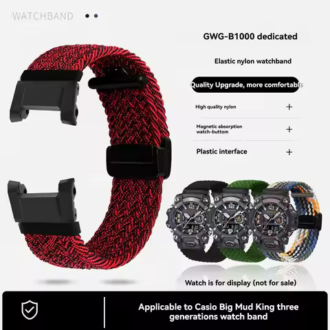 GWG-B1000 Elasticity nylon Strap For Casio G-SHOCK 5713 Big Mud King Third Generation GWG-B1000-1A4 