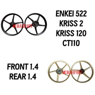 522 SPORT RIM KRISS 2 KRISS120 KRISS II CT110 SIZE 1.4/1.4 SIAP FREE BEARING BUSH RIM ENKEI SP522