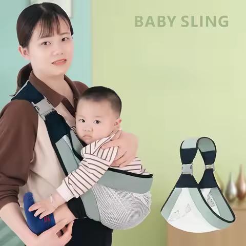 Baby Sling Carrier One Shoulder Carrier for Toddler Lightweight Baby Carrier Sling Newborn To Toddle