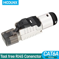 HOOLNX Cat8 Cat7 CAT6A ป้องกัน RJ45 Connectorเครื่องมือฟรี Field การสิ้นสุดปลั๊กสำหรับ SFTP สาย10Gbp