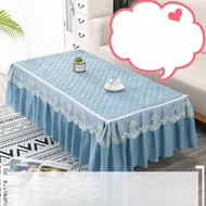✅Coffee Tablecloth 2026 Styles Dressing Tablecloth Coffee Table Cover Lace Tablecloth with Skirt Opa
