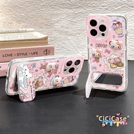 Case For IPhone 17 16 11 15 7Plus 13 14 12 Pro Max 17 AIR 15 Plus X XR Max Lovely Kitty Doll Frame C