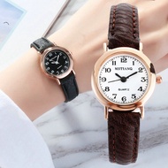 Exquisite Ladies Watches Retro Small Leather Belt Digital Watch Wrist Clock Ladies Mini Design Women Watches Wristwatch