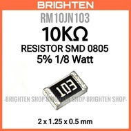 SMD Resistor 10Kohm 10K 10 Kohm 5% 0805 1/8 Watt