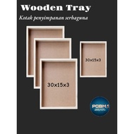 STORAGE BOX WOODEN BOX/ SIZE 30X15X3