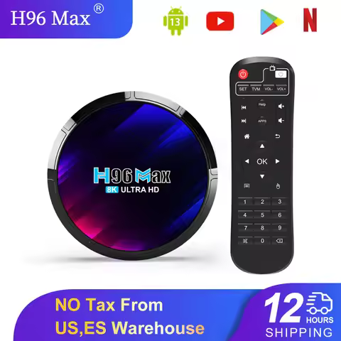Android 13 Smart TV Box H96 Max RK3528 Quad-core WIFI6 BT 5.0 8k UHD Output 100M/LAN Smart Set Top B