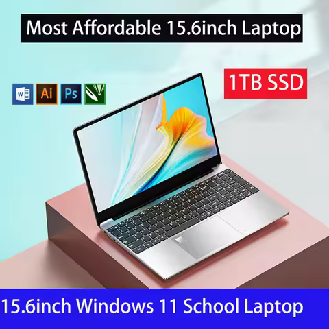 Affordable 15.6 Inch Laptop - 8GB RAM, Maxi 1TB SSD, Windows 11 Notebook Computer Perfect for Studen