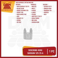 Sekering Shogun 125 25a Mini Putih (PSP) Fuse DX Sekring Sikring Tancap Kotak Kecil 25 Ampere