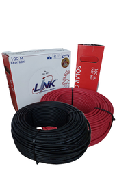 [[แบ่งขาย]] LINK สายไฟโซลาเซลล์ สาย PV-DC ทองแดงแท้ เคลือบดีบุก สำหรับโซล่าเซลล์ หนา 2ชั่น XLPE เบอร