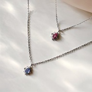 亞歷山大變石 / 堇青石【 浮落冰川 】s925純銀項鍊 || 獨家開版