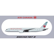 R RBF Out Of Print AIR CANADA 787-9 9.5 X5.7cm STICKER Stickers S-R-789-AC