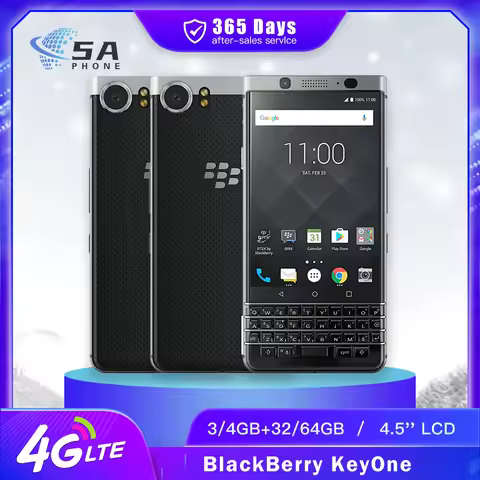 Original BlackBerry Keyone 4G LTE Mobile Phone 4.5'' 3GB+32GB / 4GB+64GB 8MP Camera Octa Core SmartP