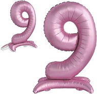 Balloon 9th Birthday Number 9 Pink Standing XXL Giant Foil Balloon 82 cm Birthday Decoration Girl Ba