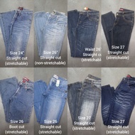 Bundle jeans women size 24"-27" small size