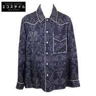 二手路易威登 [成色極佳/國內正品/2014年產] 1AFWSI/RM242M MRR HRS80W 印花長袖真絲睡衣罩衫，L碼