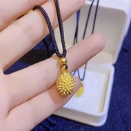 Loket Durian Emas 916 Durian Pendant / Leave Your Life gold 916