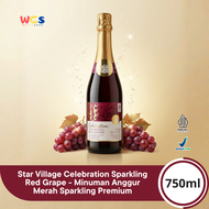 Star Village Celebration Sparkling Red Grape 750ml - Minuman Sparkling Anggur Merah