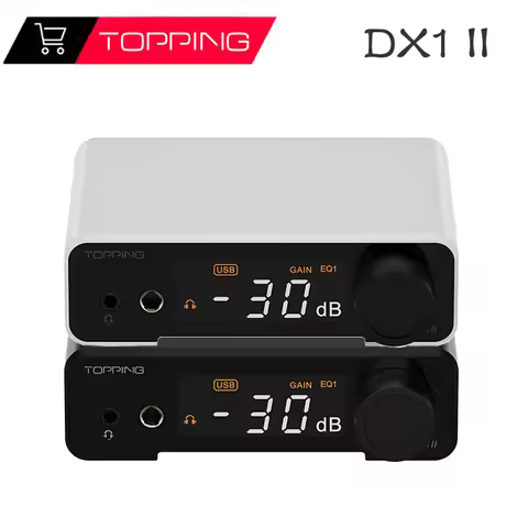 TOPPING DX1 II Decoder ES9039Q2M XU208 DAC&Headphone amplifier Support up to DSD256 PCM384 Mini DAC